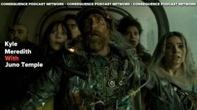 juno temple good luck have fun don't die movie interview sam rockwell podcast kyle meredith with