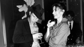 Tom Waits and Kathleen Brennan attend a party in 1982, photo by Robin Platzer/Getty Images